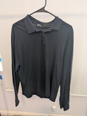 ASOS Men's Black and Navy Polo-shirts